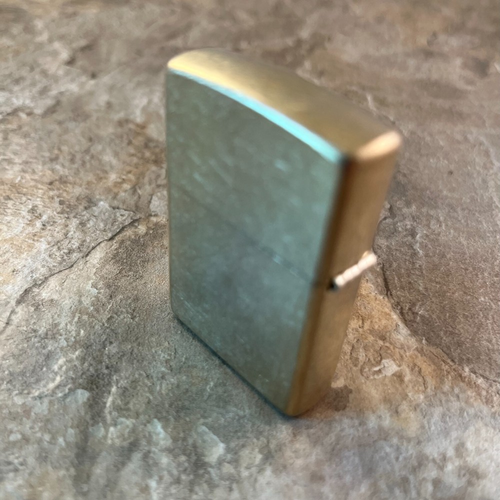 Genuine Zippo Tumbled Brass windproof Lighter CASE ONLY No Insert/Box