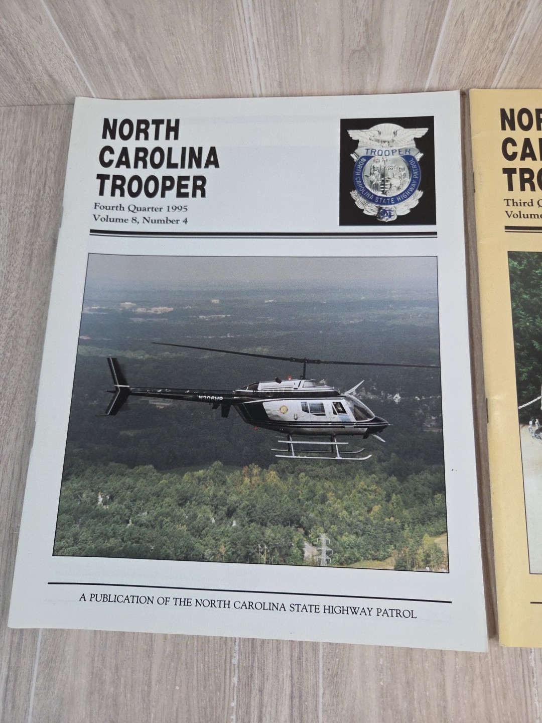 North Carolina Trooper NC State Highway Patrol 2 Magazines 1995 Collectibles