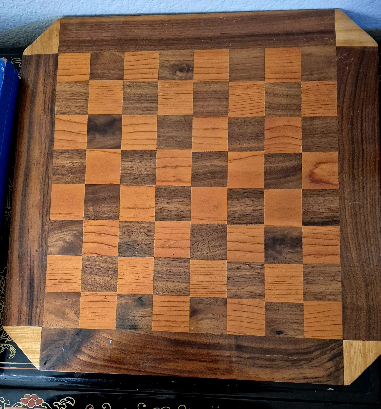 Ornate Carved Box Wood Ebony Chess Set 4" King 18" Board 1.75" Squares Box Case!