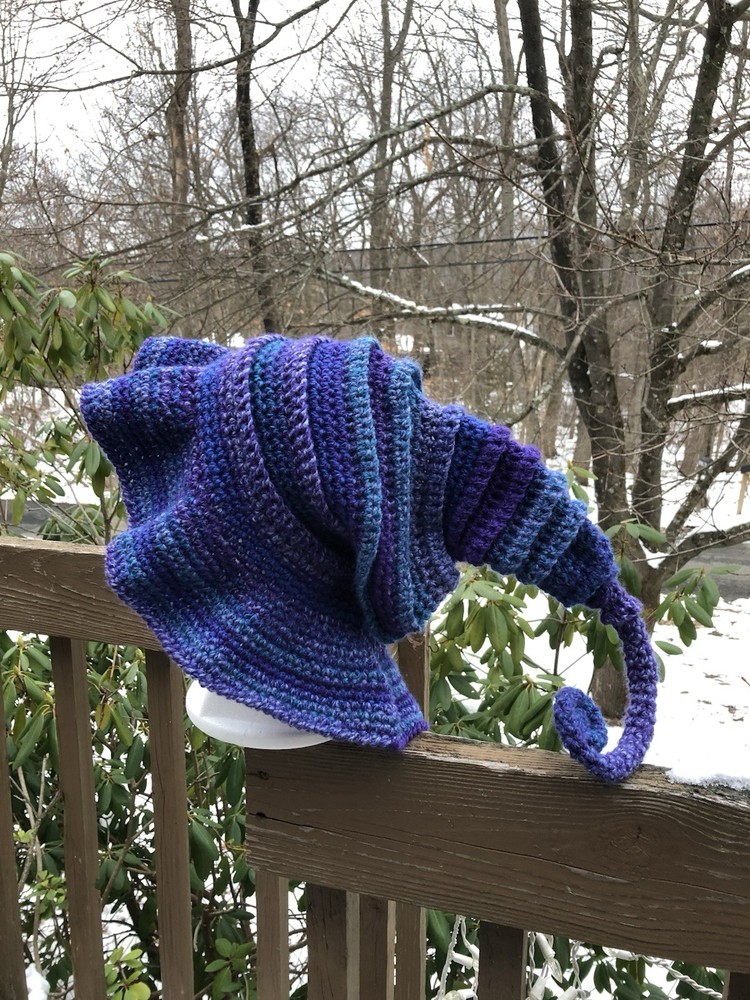 Twisted Witch Hat - Crochet Handmade
