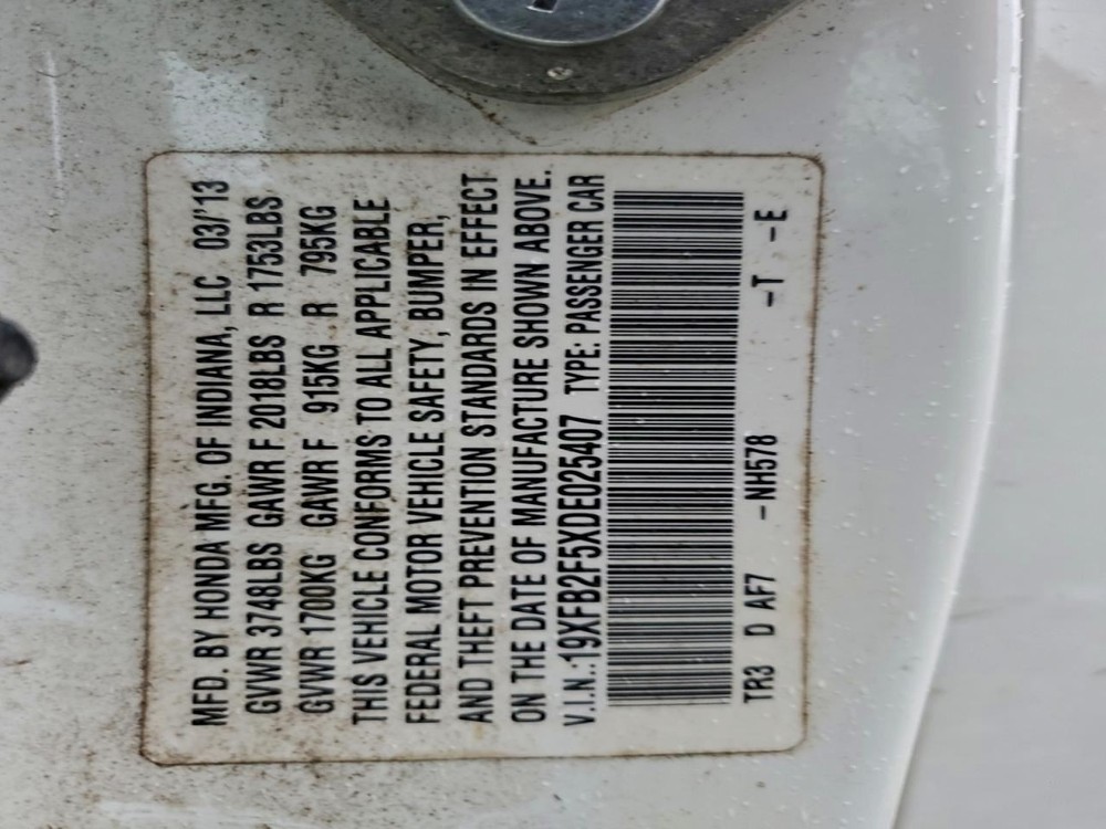 CIVIC 2013 Exhaust Fluid Pump 5495891