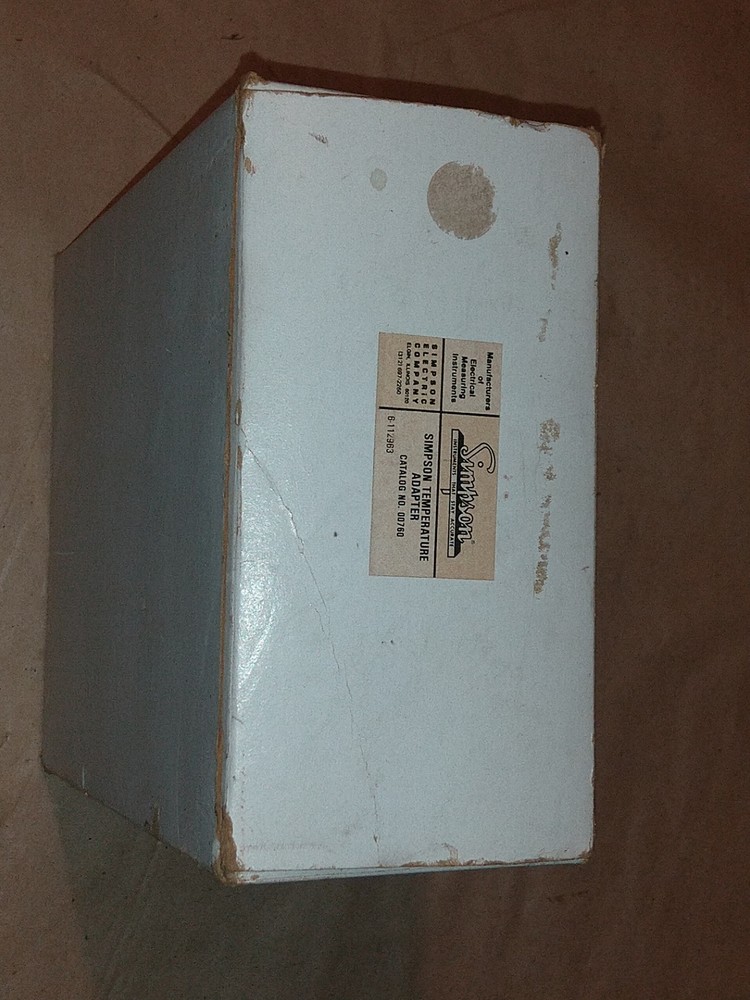 NEW K type thermocouple temperature adapter simpson Model 00760 for multimeters