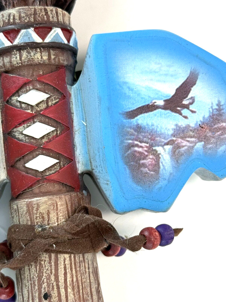 Decorative Tomahawk With American Bald Eagles Wall Hanging Composite Material