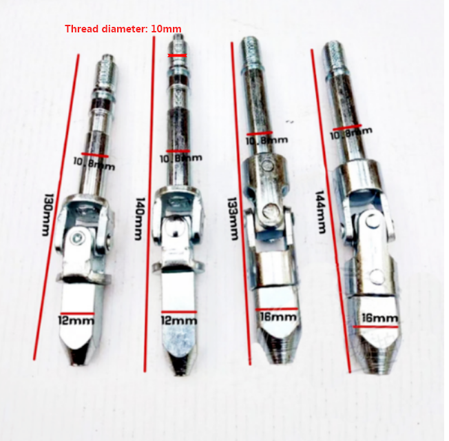 1PC Horizontal Double Pump Jack Deflation Universal Head Universal Joint