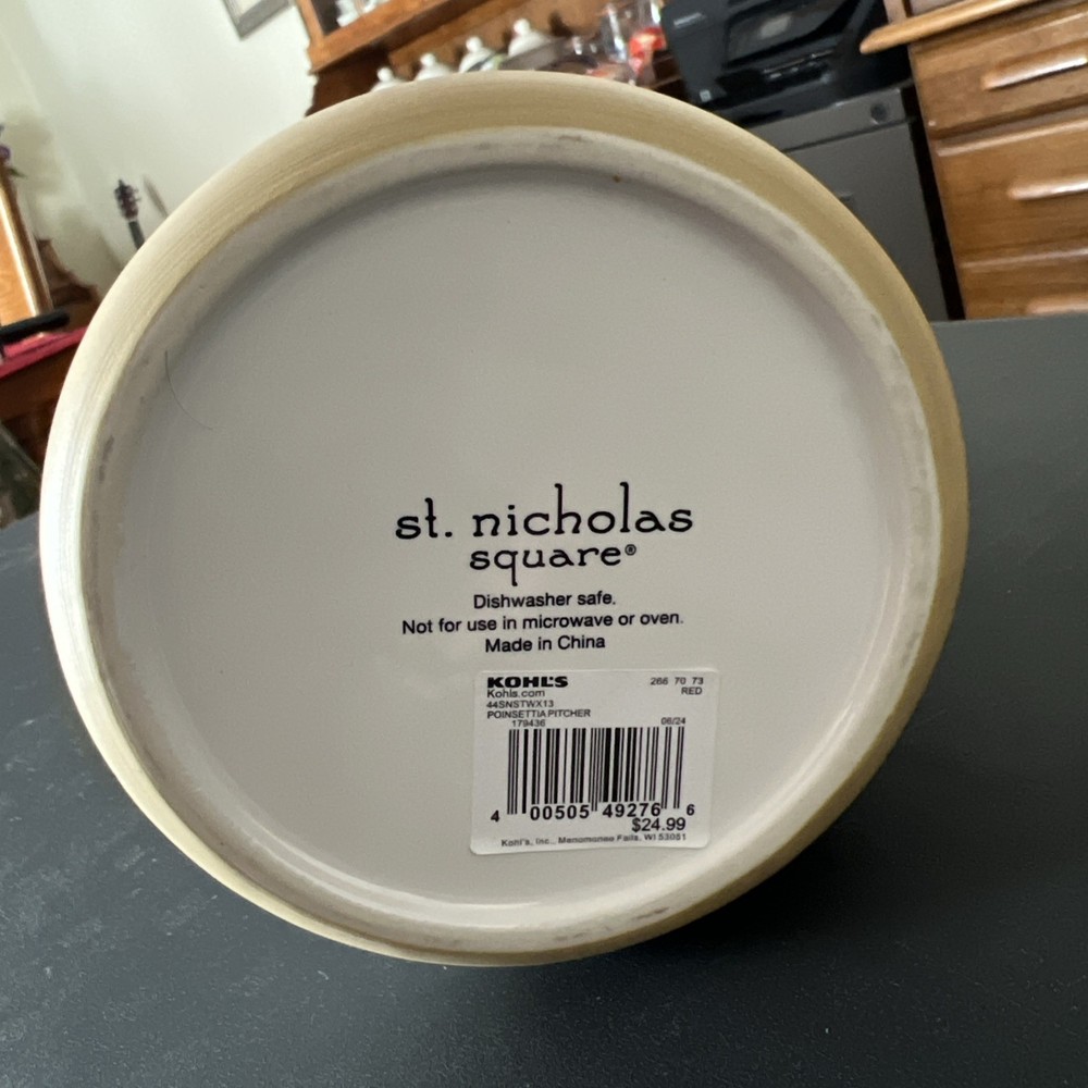 St. Nicholas Stoneware Pitcher