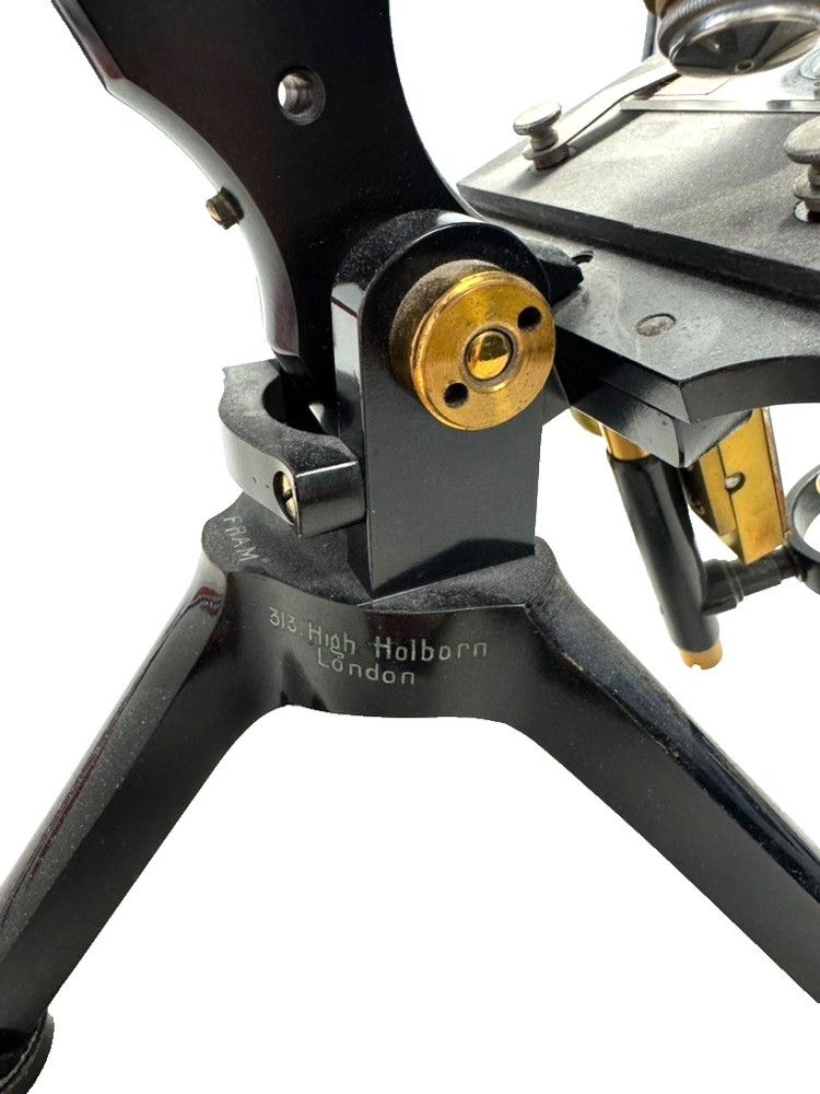 Antique Watson & Sons FRAM Tripod Microscope, #23337