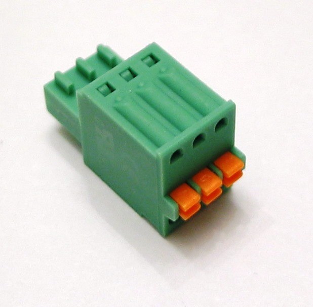 3 Pin - 2.54mm /  Pluggable Connector - Spring Terminal Block - Phoenix Plug