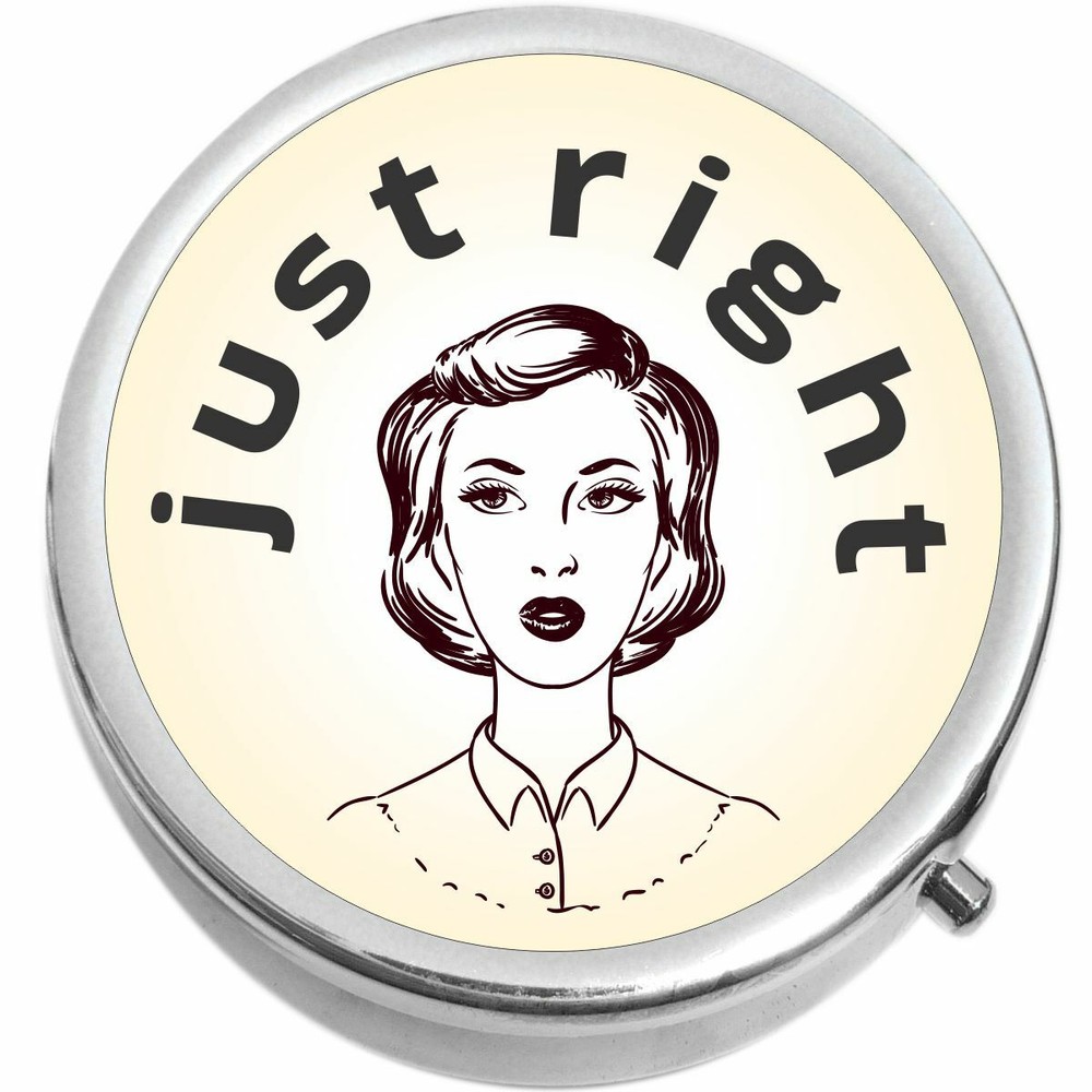 Just Right  Medicine Vitamin Compact Pill Box