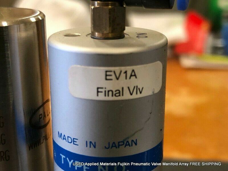 USED Applied Materials Fujikin Pneumatic Valve Manifold Array FREE SHIPPING