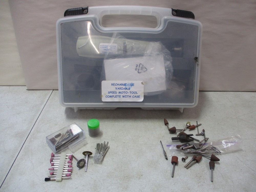 Rechargeable, Variable Speed Moto-Tool with Case