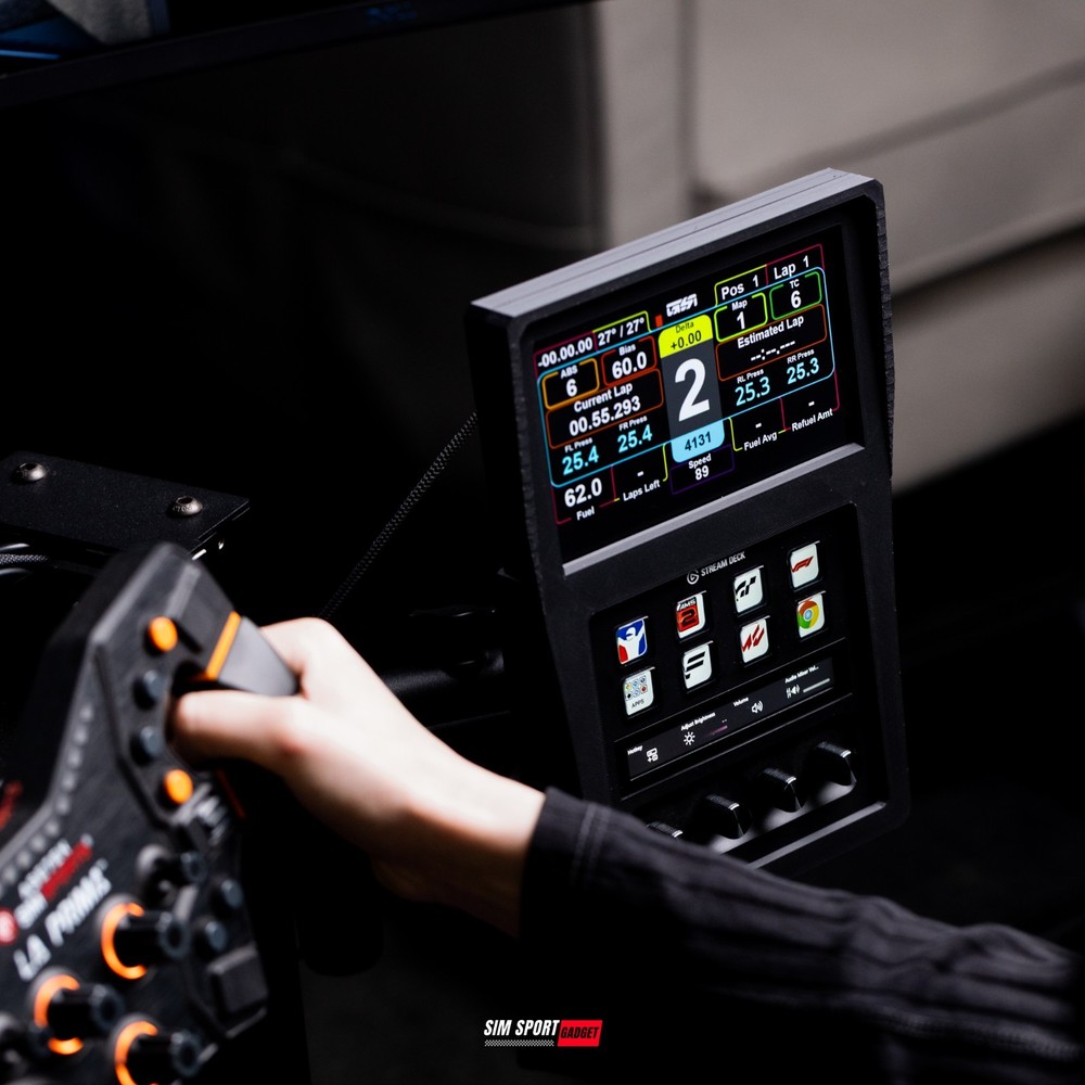6.8 Inch Touchscreen Stream Deck Plus Combo Racing Dashboard for Sim Racing Rig