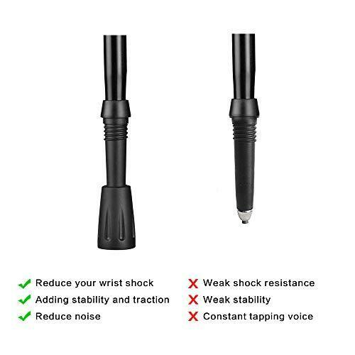 BornFeel Trekking Pole Replacement Tips 16 Pack Hiking Pole Rubber Tips Walking