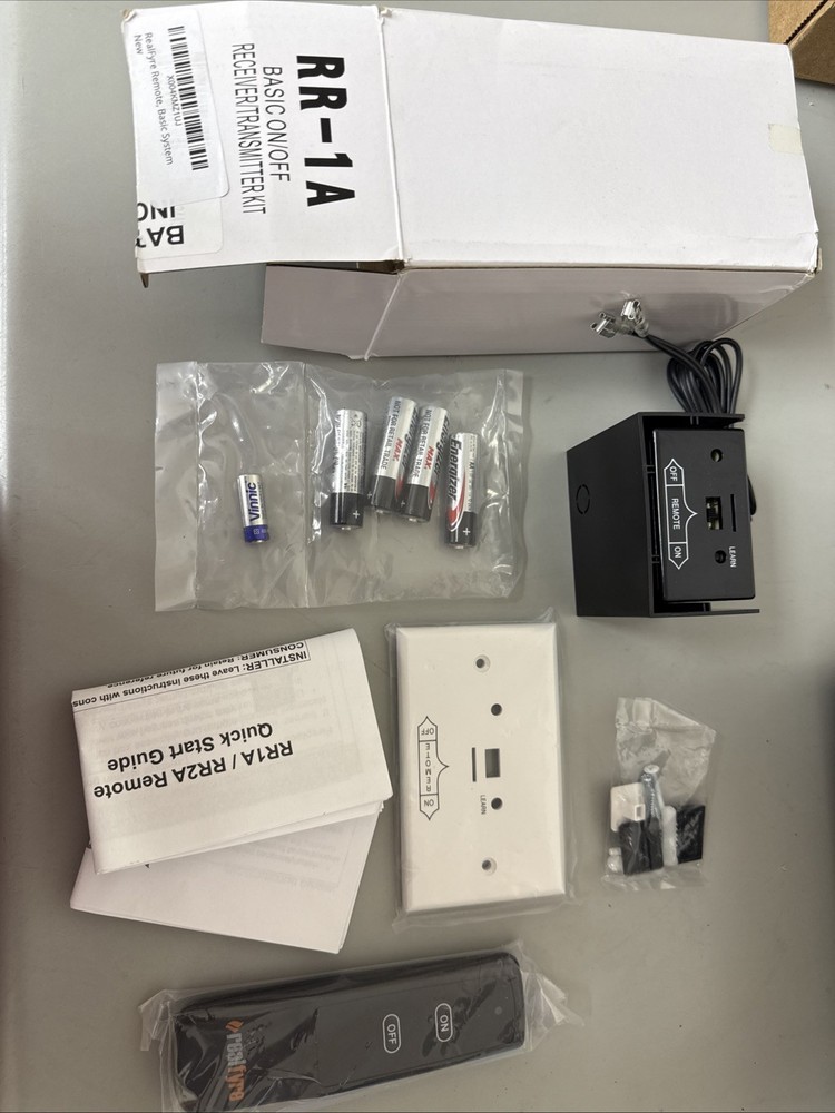 Real Fyre RR-1A Fireplace Remote Control Kit Receiver & Transmitter