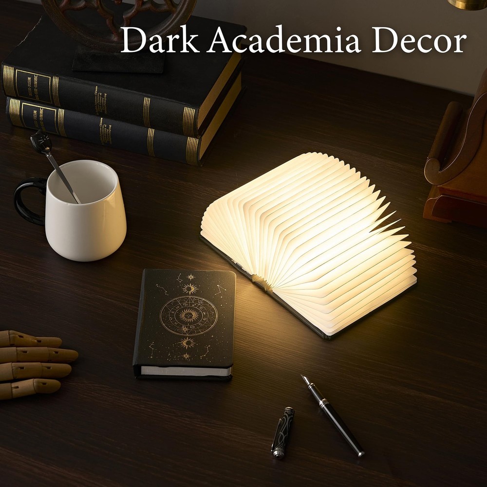 Starry Sky Constellations Foldable Paper Book Lamp Light 2 Colors Decor Her