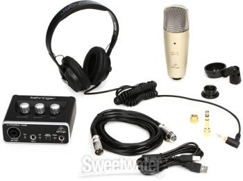 Behringer U-Phoria Studio Recording/Podcasting Bundle