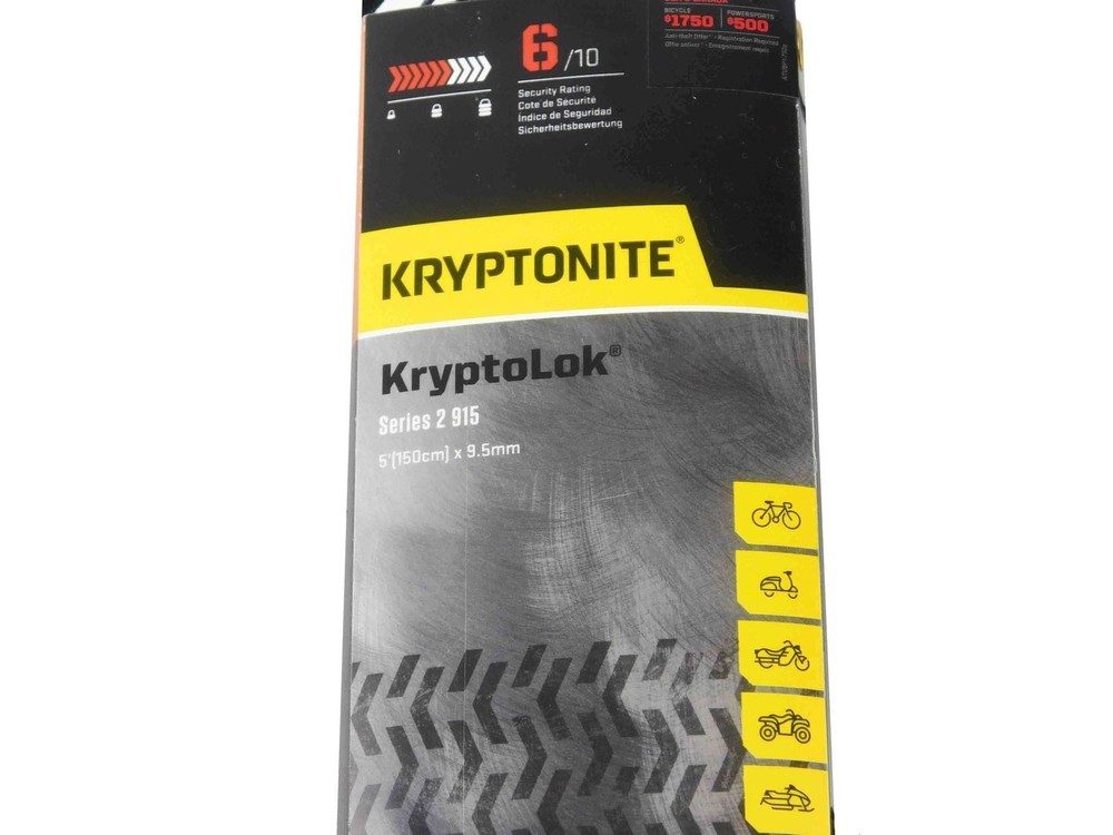 Kryptonite KryptoLok Series 2 915 5 ft Integrated Chain 2-Pack