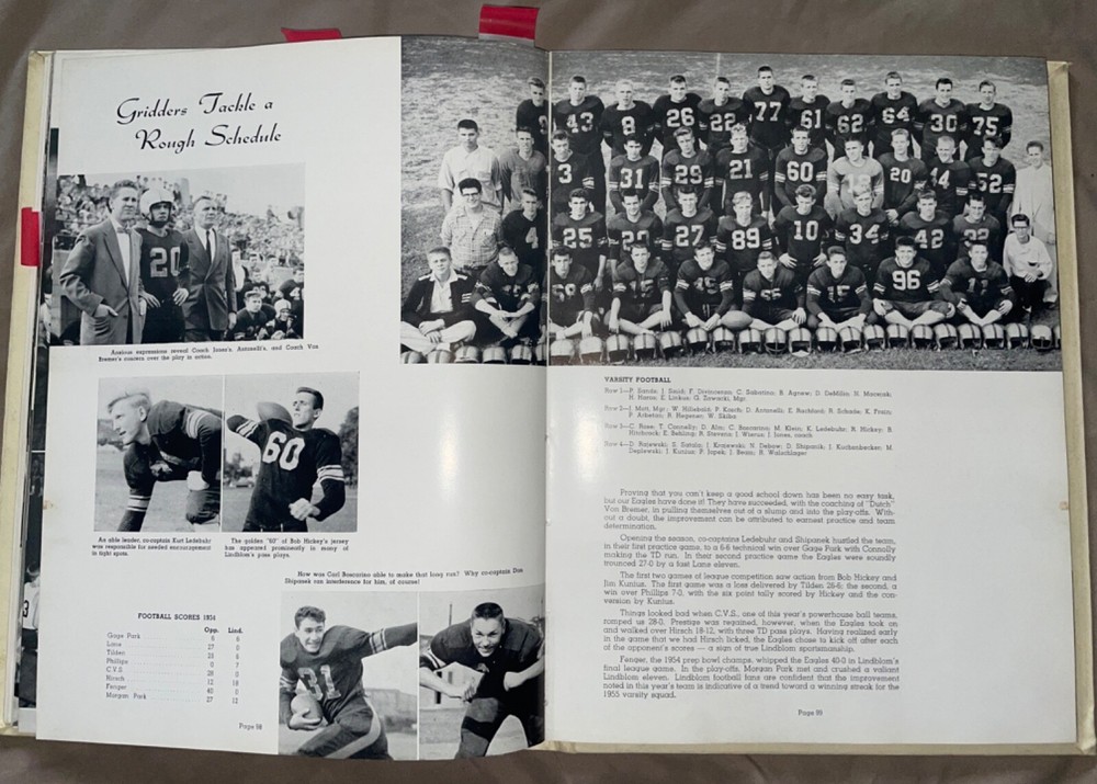 ORIGINAL 1955 Lindblom High School Yearbook: Eagle