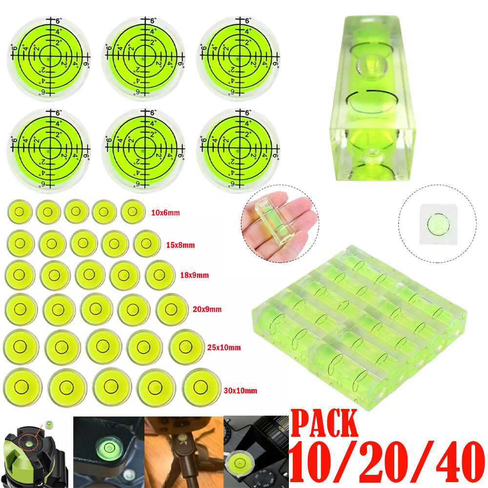 Small Bubble Level Mini Square Round  Bubble Spirit Levels Leveling Tools