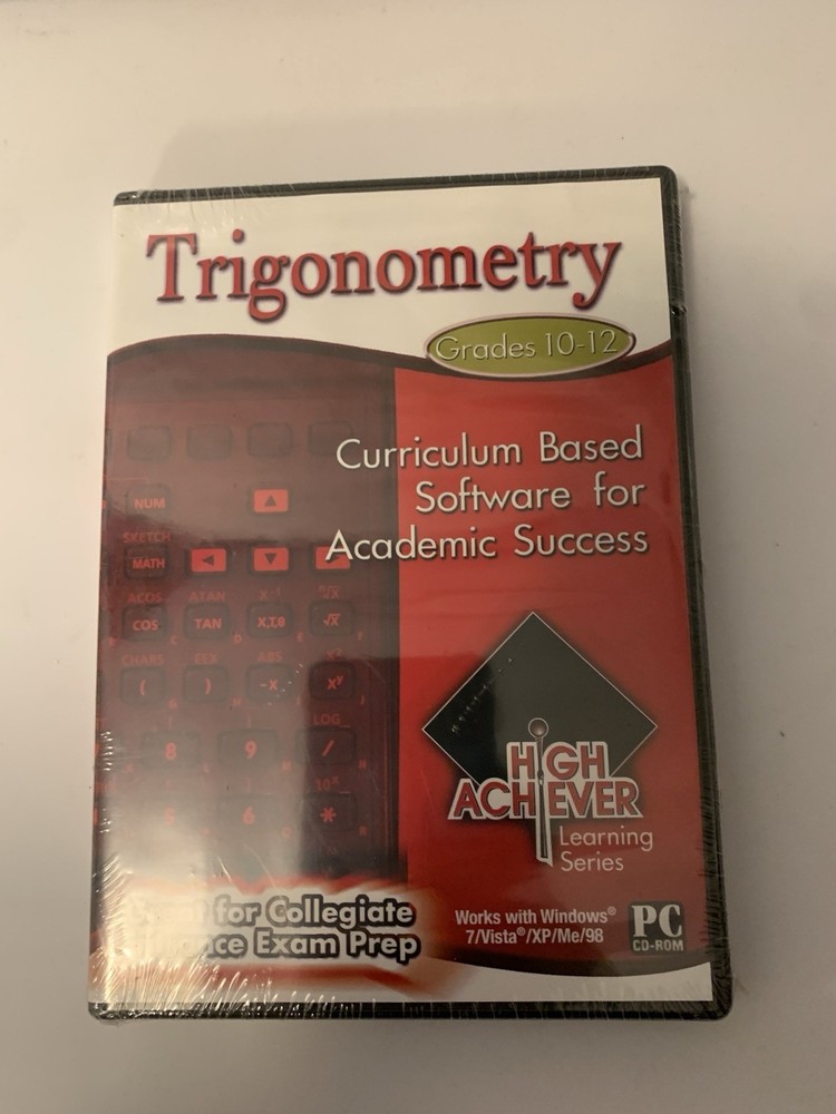 NEW PC Trigonometry High Achiever Learning Series Grades 9-12 PC CD-Rom