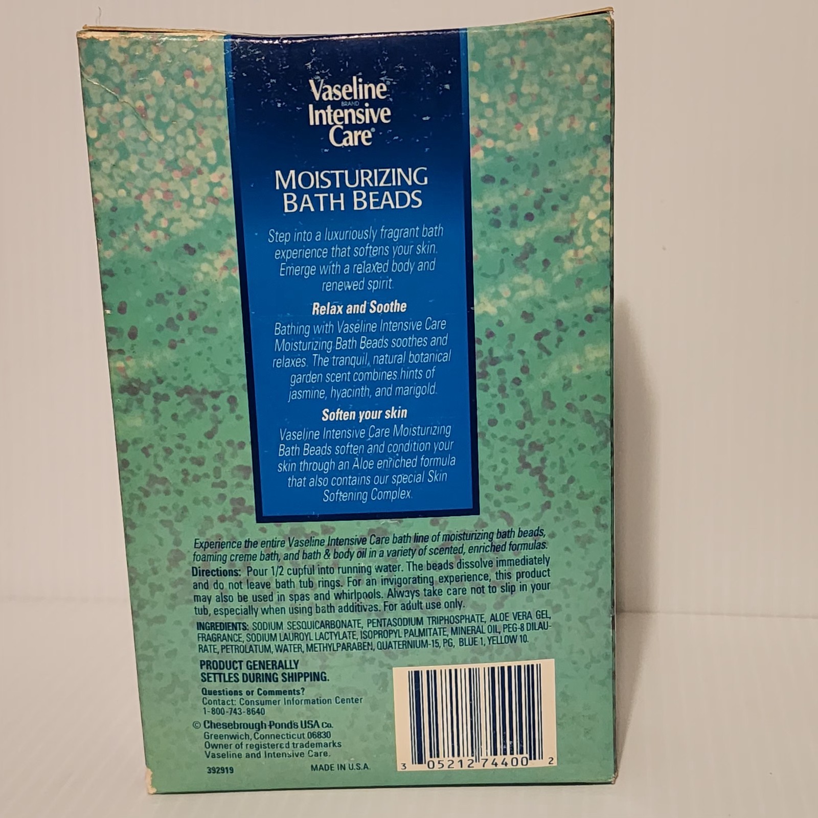 Vaseline Intensive Care Moisturizing Bath Beads PETAL GARDEN ORCHARD Lot Of 3