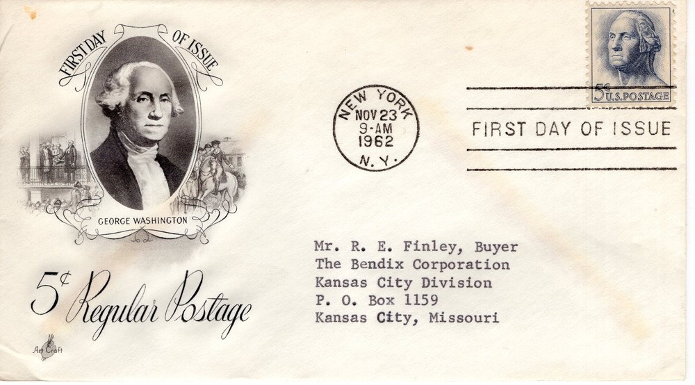 5 CENT REGULAR POSTAGE - 1962 - DC1579