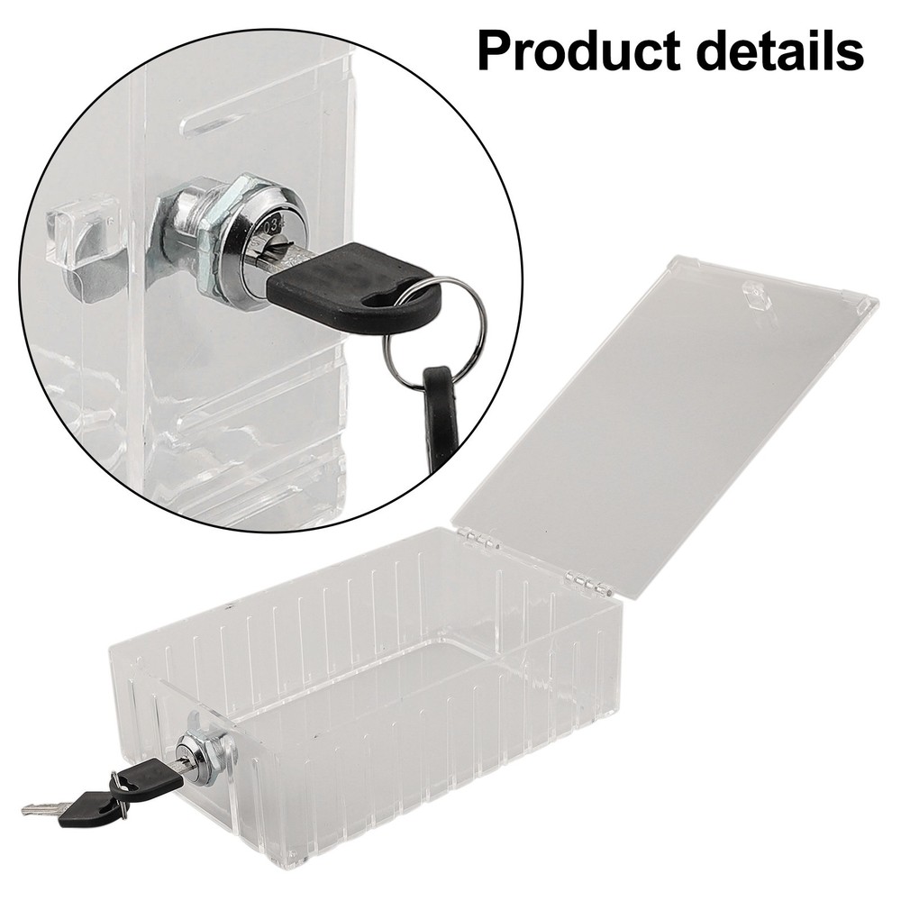 Transparent Thermostat Lock Box with Keys for Enhanced Security Features