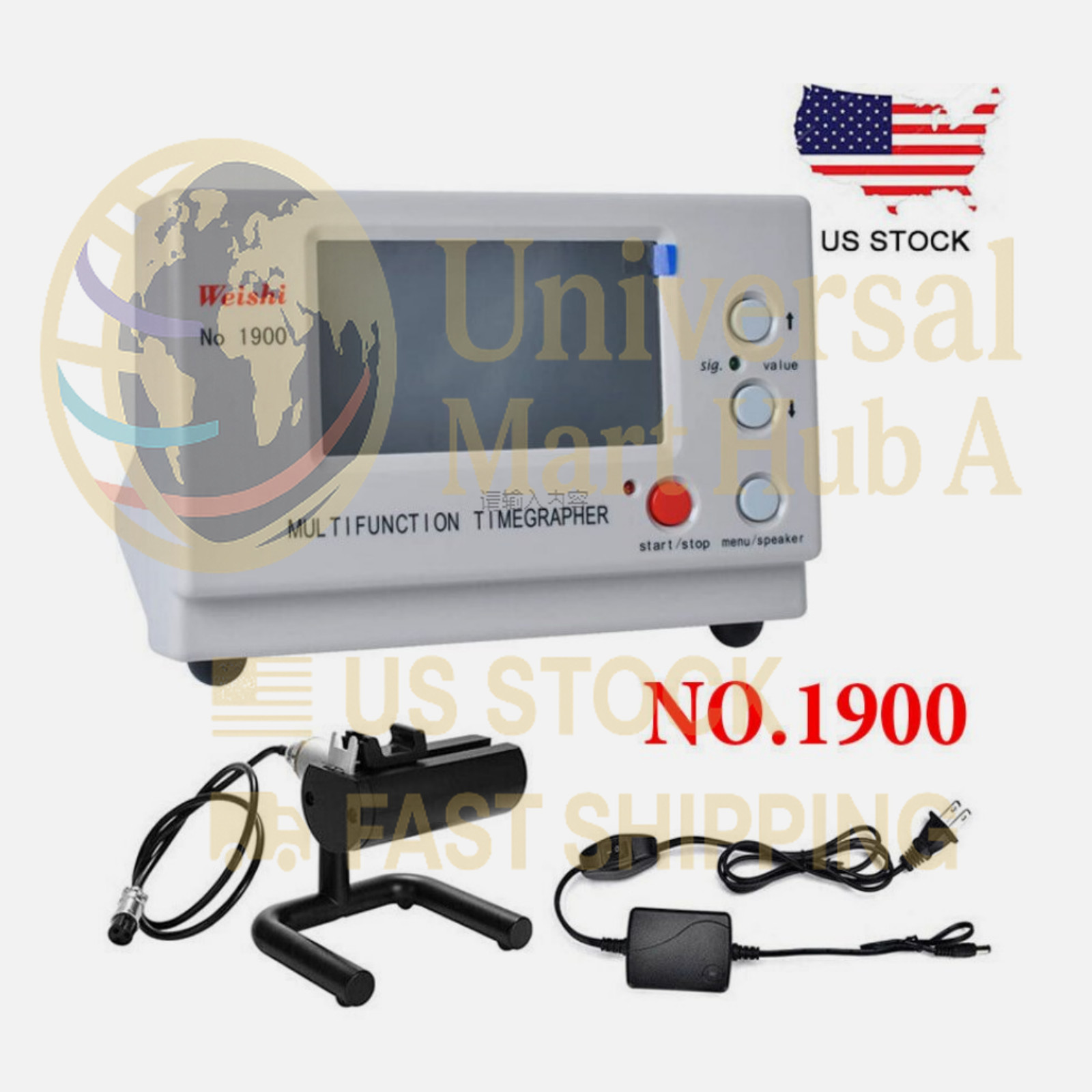 Weishi No.1900 Timegrapher Mechanical Watch Timing Machine Multifunction New