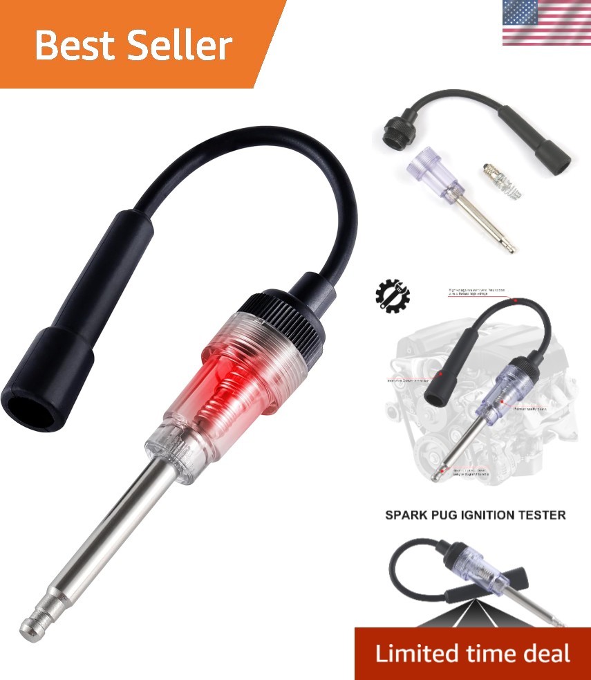 Inline Spark Plug Tester, Plug-in Engine Ignition Tester, Car Exterior Access...