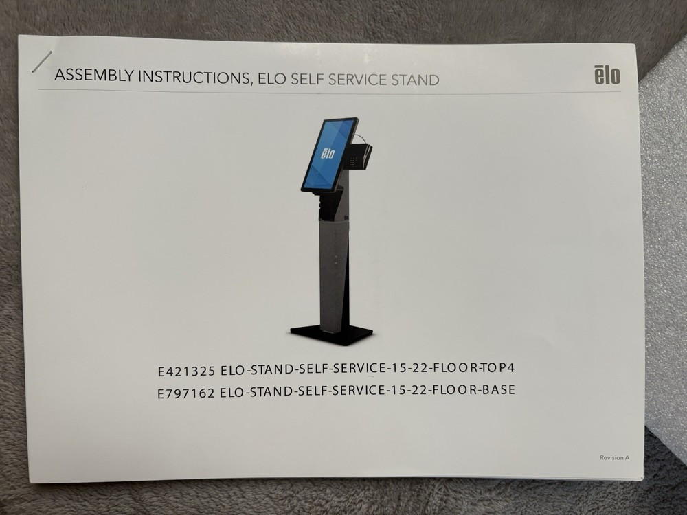 ELO POS Self-Service Stand for 15" 22" Touch Computers