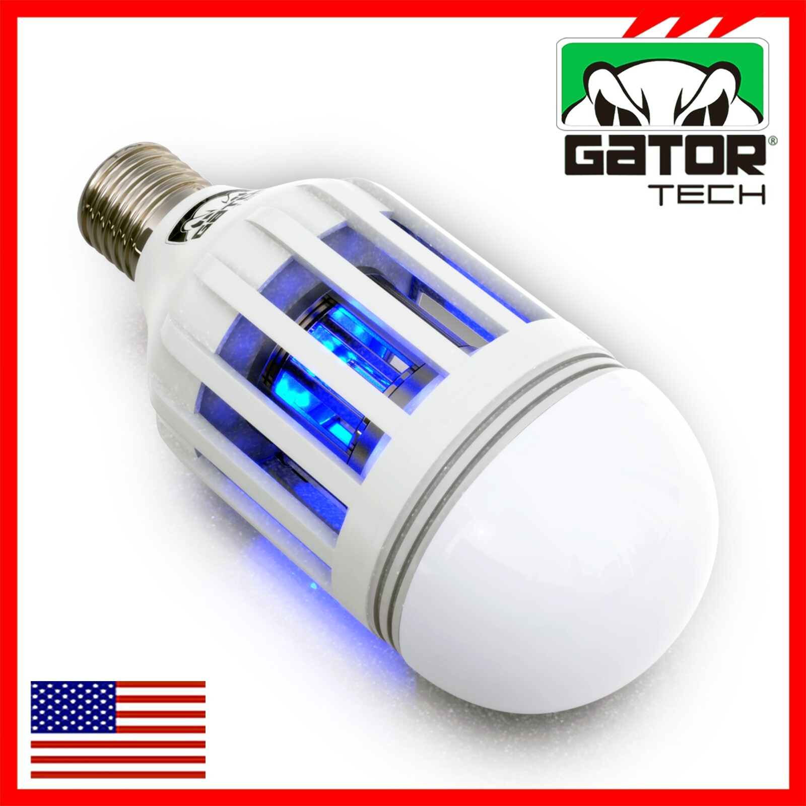 Insect Bug Mosquito Zapper Light Bulb Fly Trap Killer Indoor Outdoor UV Led Lamp