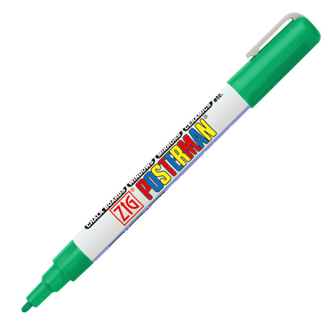 Green Posterman Waterproof Pen - 1mm Fine Tip