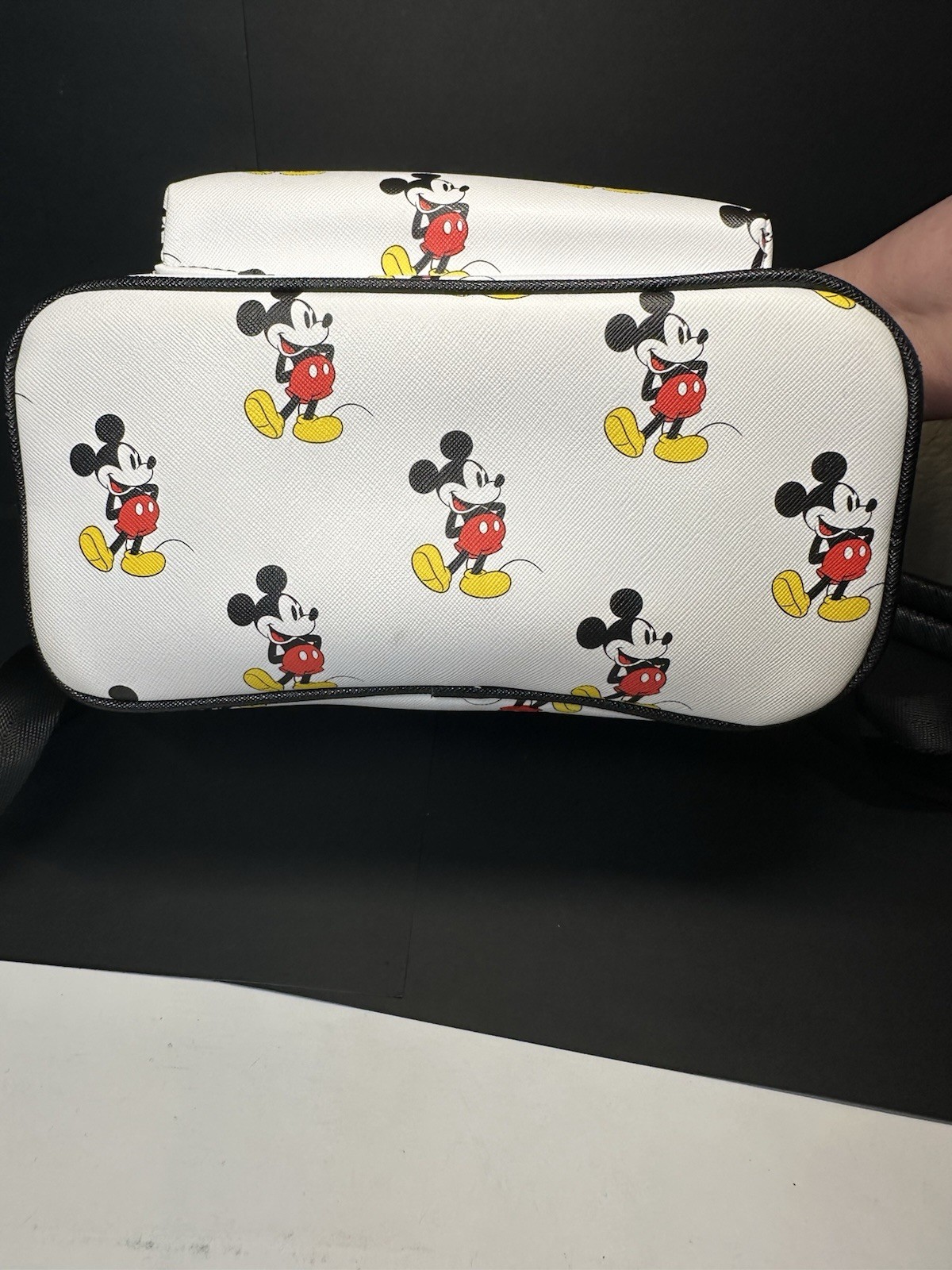 Loungefly Disney Classic Mickey Mouse Mini Backpack White Red Adjustable Straps