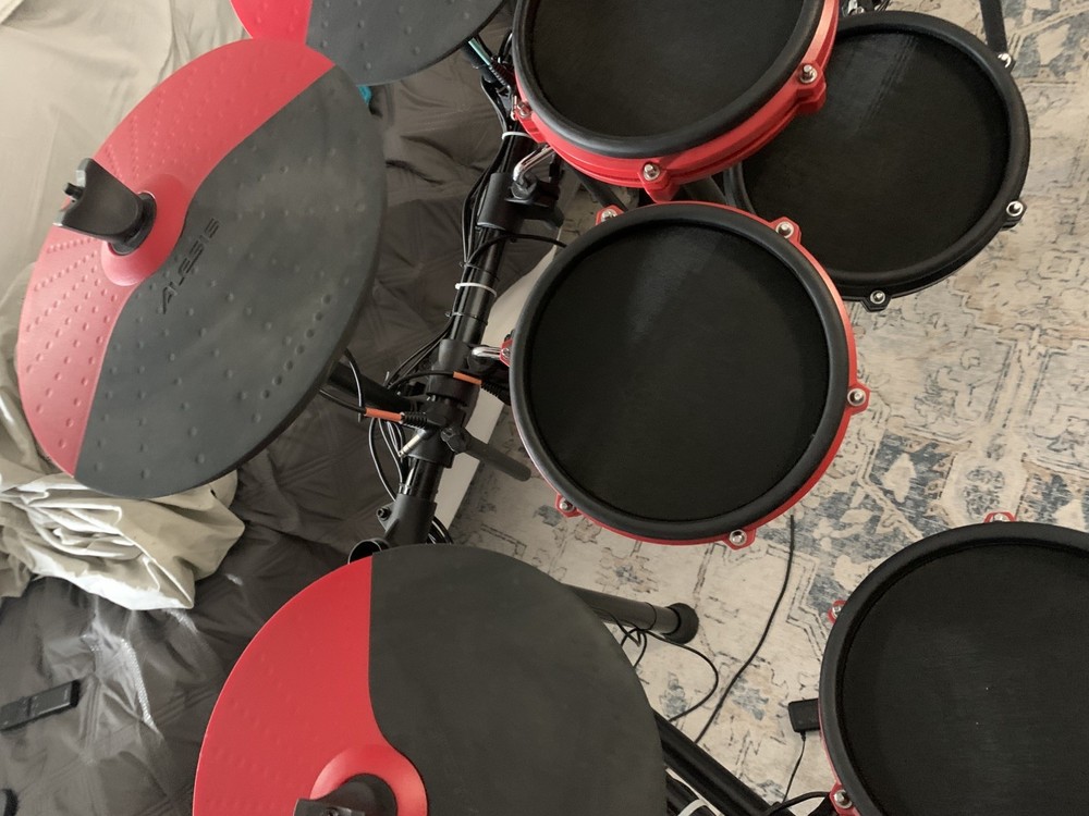 Alesis Nitro Max Expanded Electronic Drum Kit Red