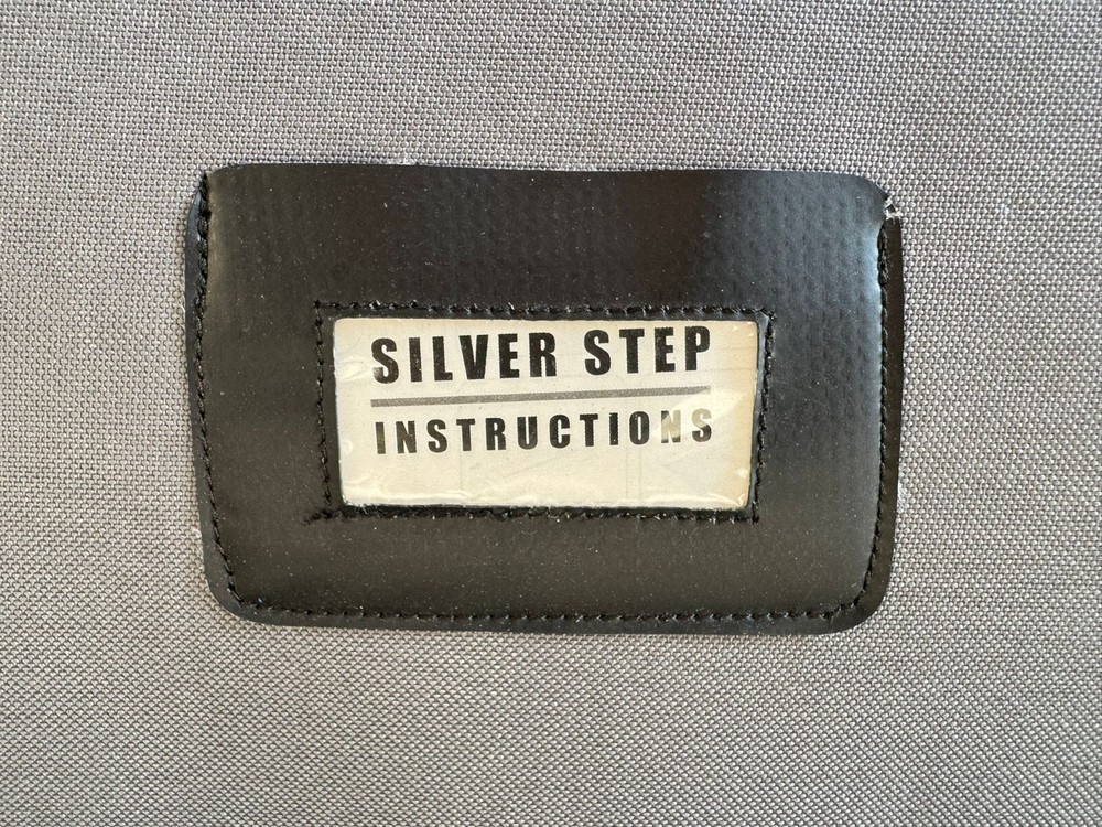 Silver Step Banner Stand 25"L