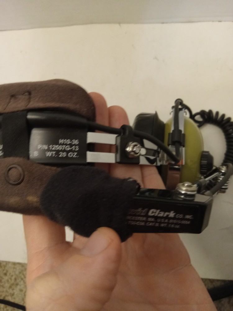 David Clark H10-36 General Aviation Helicopter Headset UNTESTED READ DESCRIPTION