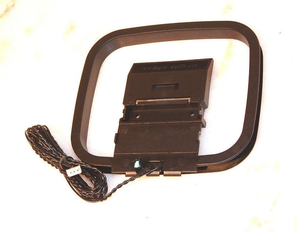 2PK HiFi AM/FM Loop Antenna, Mini Connector for Sony/Sharp Receiver Audio System
