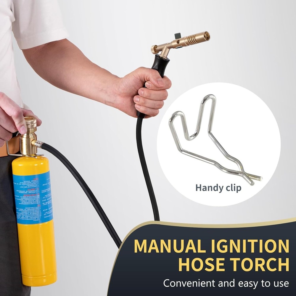 High-Temperature Propane Torch Kit - Ideal for HVAC, Plumbing & DIY Projects