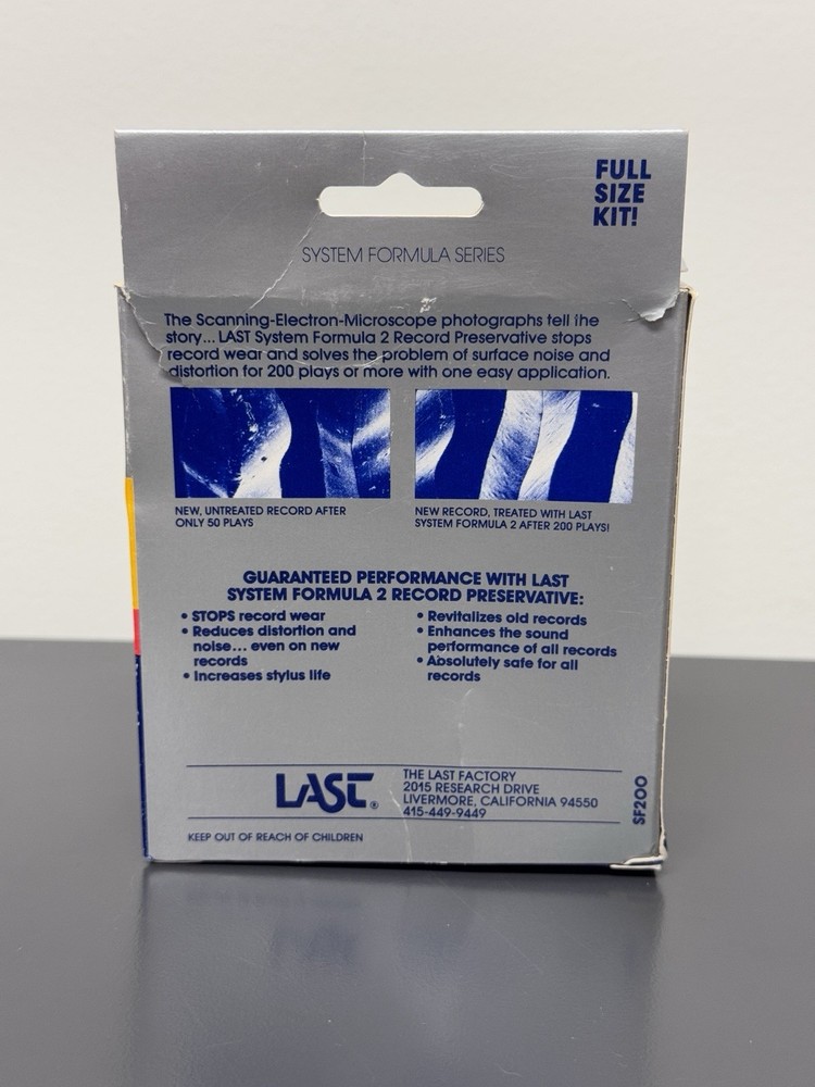 RARE - Last System Formula 2 Record Preservative Kit