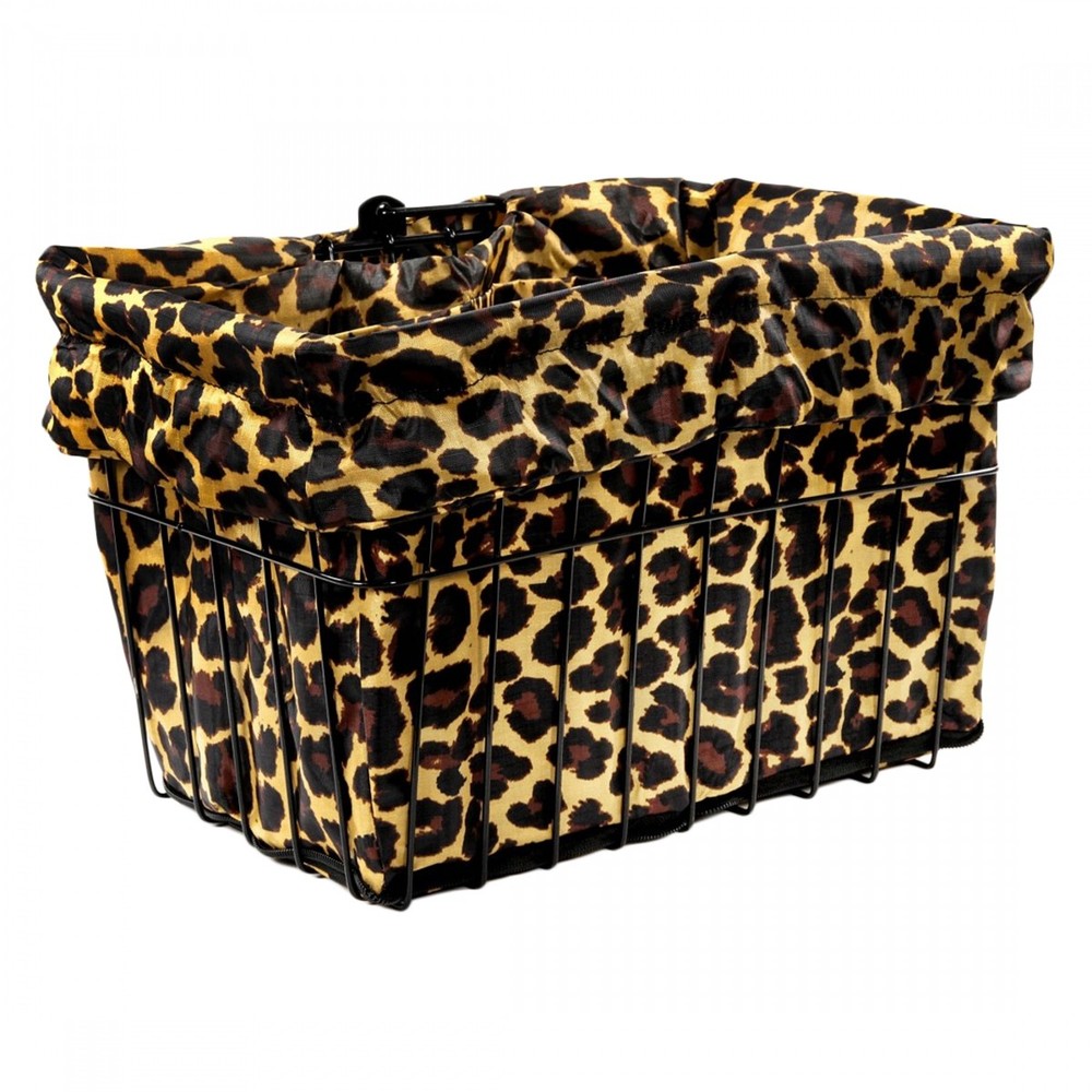 Cruiser Candy Style Up Bicycle Basket Liner Leopard Standard