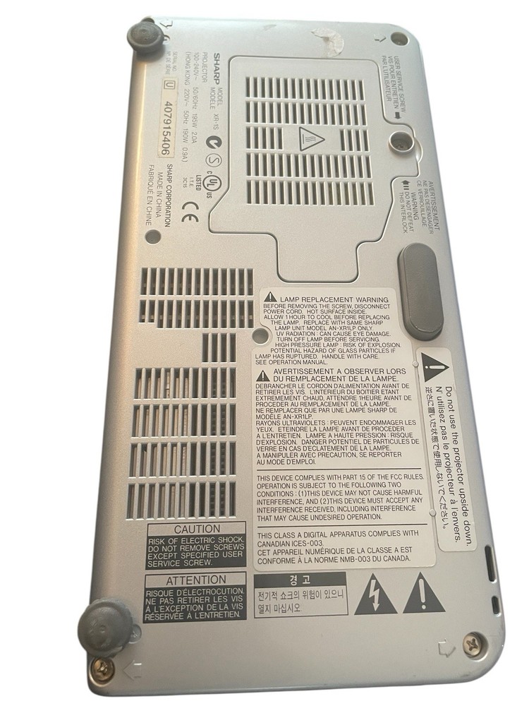 Sharp Notevision XR-1X DLP Home Theater Portable Projector No Remote