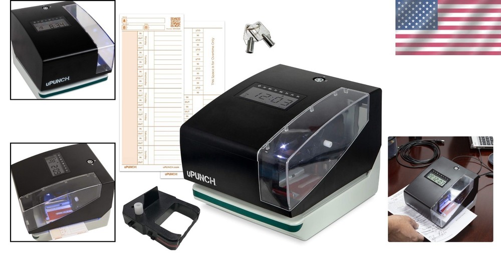 Precise Digital Time Clock & Date Stamping System for Effortless Time Tracking
