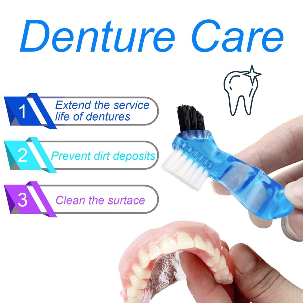 Black Denture Soaking Container Partial Case, Orthodontic