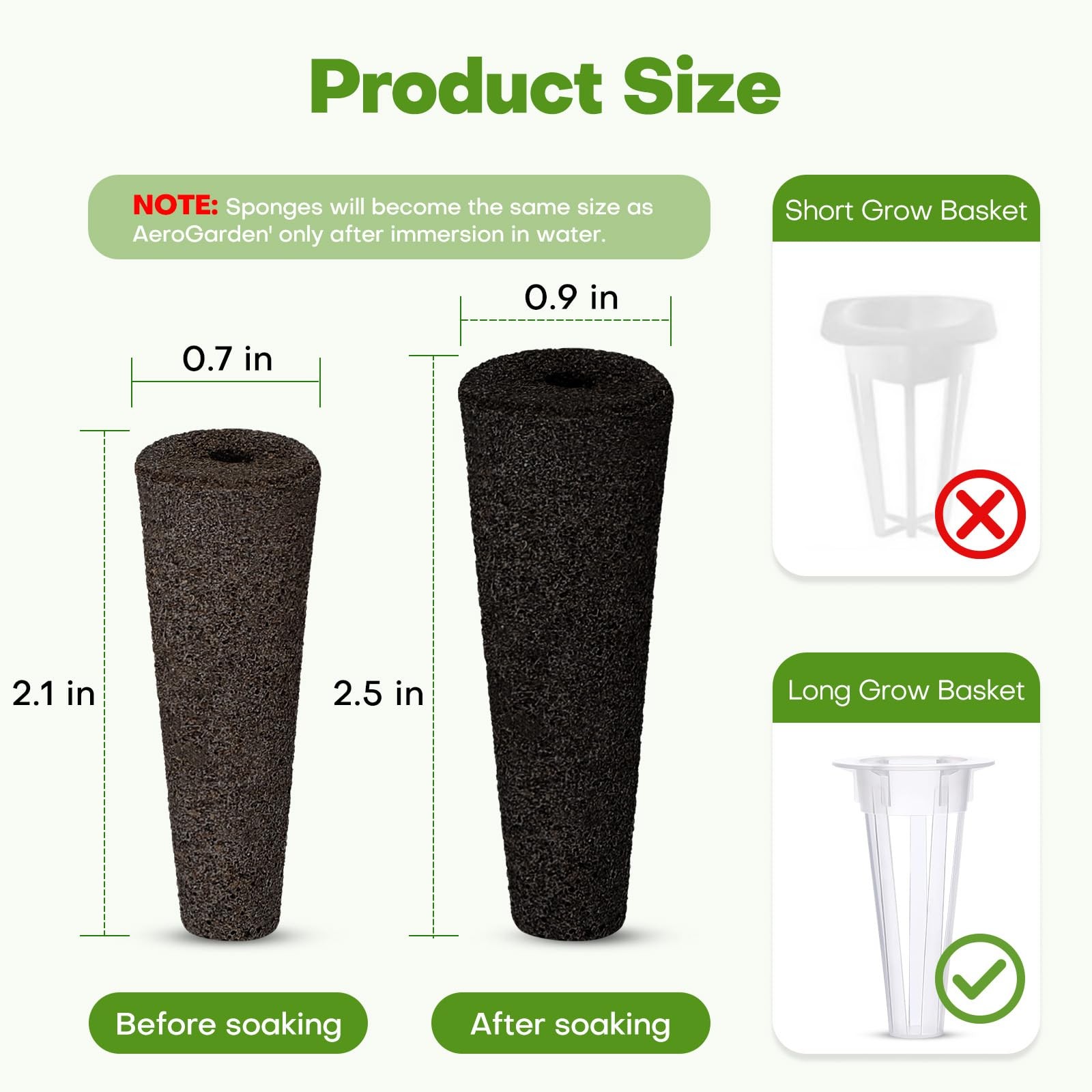 Ahopegarden 50pcs Hydroponic Pods Kit Compatible with AeroGarden Herb Kits w...