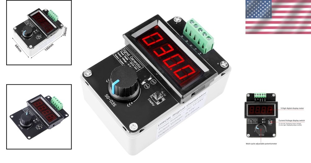 4-20mA & DC 0-10V Adjustable Signal Generator - Compact Testing Solution
