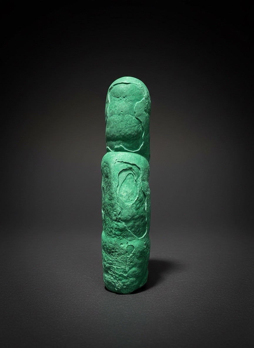 3.7” Druzy Malachite Stalactite — Botryoidal “Cave” Formation | DR Congo