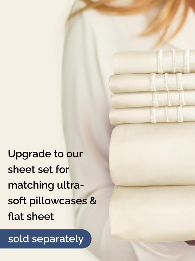 Extra Deep Split King Fitted Sheet - Hotel Luxury Single Fitted Sheet Only - ...