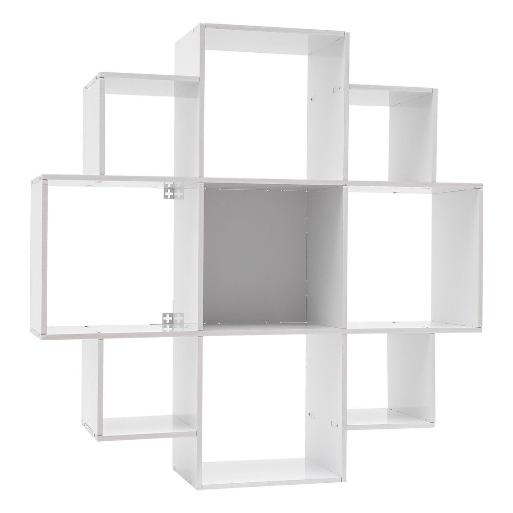 Wall Mounted Display Bookcase Book Shelf Home Decor Storage Rack Shelving Unit