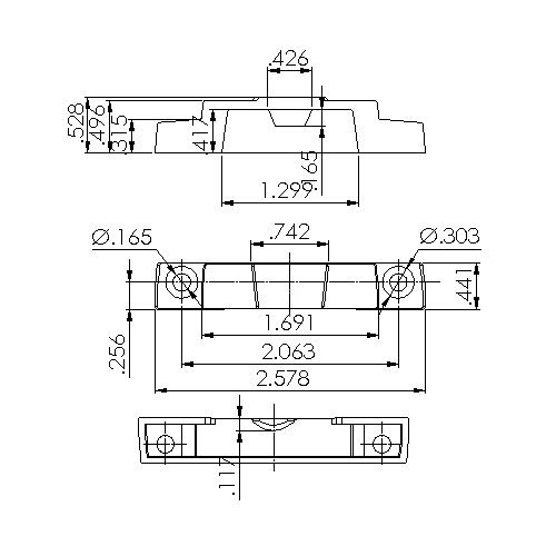 Window Sash Keeper 8201WHITE