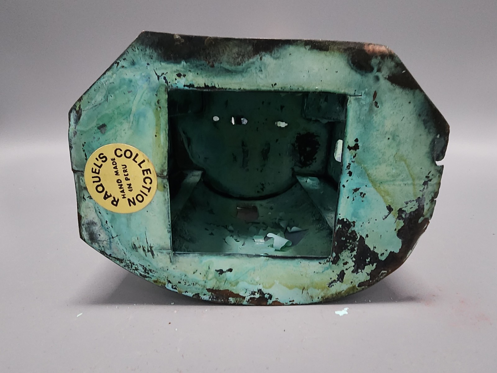 Handmade Metal Ayacucho Church W/Bells From Peru from Raquel's Collection