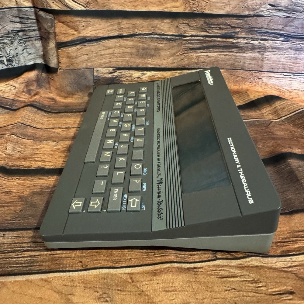 Franklin Language Master LM-2000 B Electronic Dictionary Thesaurus Vintage